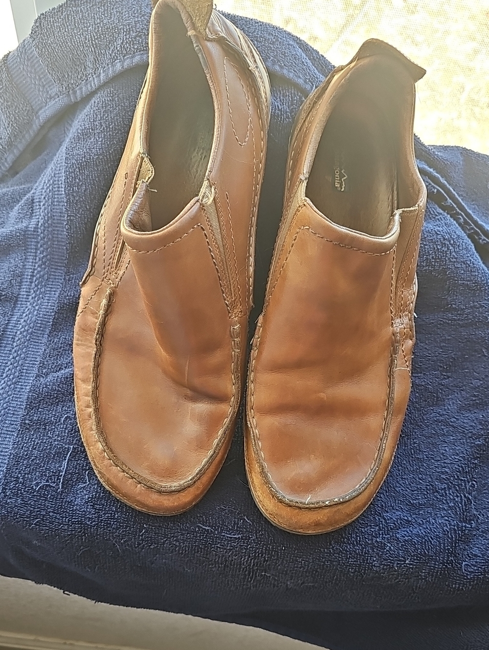 Patagonia Pau Loafers Brown Leather Size 14 Men's
